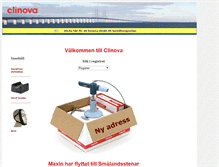 Tablet Screenshot of clinova.se